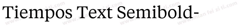 Tiempos Text Semibold字体转换